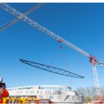 Pose de la poutre maîtresse de 46 m - 6 janvier 20